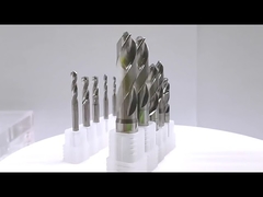 HRA 91 ~ 93,5 a enduit le foret hélicoïdal de carbure de commande numérique par ordinateur d'outils de forage de carbure de tungstène