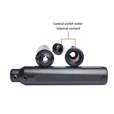 SHB Porteur d'outil / barre stable pour outils de forage au carbure avec liquide de refroidissement interne et conception de sortie centrale
