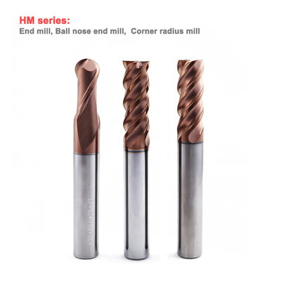 Résistance à l'usure élevée revêtement composite Carbide de coupe de fin de broyeur pour le traitement des matières dures