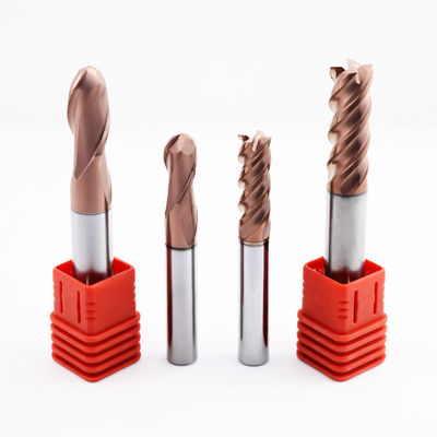 Fraise en bout à boule en carbure de 6 mm, 2 flûtes, pour l'usinage des métaux