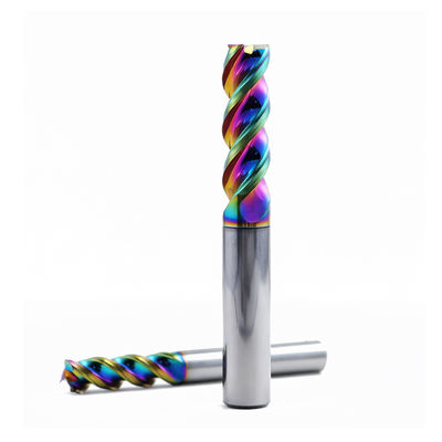 Fraise en carbure de tungstène revêtue DLC pour l'usinage CNC de l'aluminium