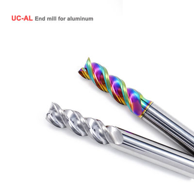 Fraise en carbure de tungstène revêtue DLC pour l'usinage CNC de l'aluminium